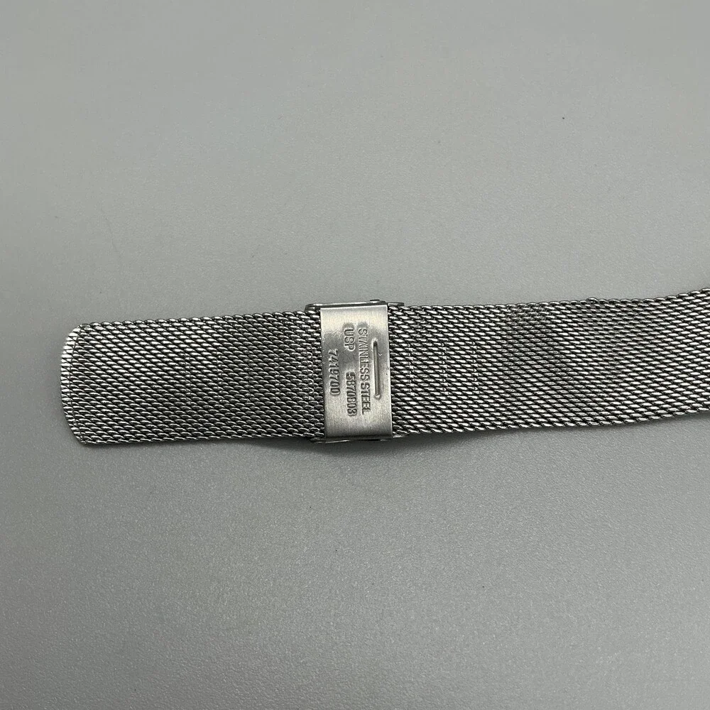 Skagen Signatur Mens Watch 40mm Gray Dial Mesh Stainless Steel New Battery